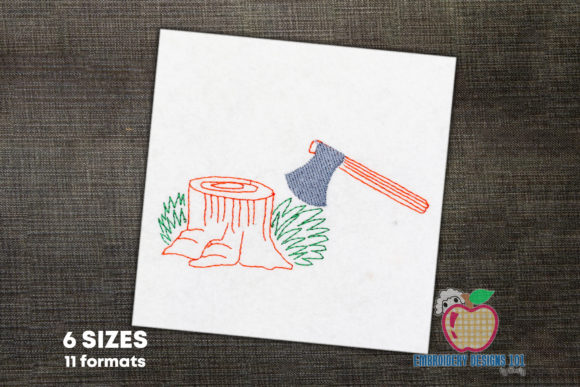 Axe with Tree Stump Sketch: A Designer's Review