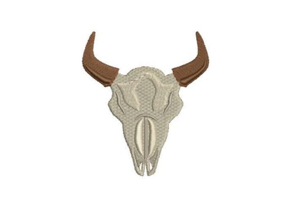 Bison Skull: A Rustic Western Design for Holiday Collections