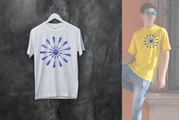 Blue Simple Mandala: A Designer's Review for Small Business Merch