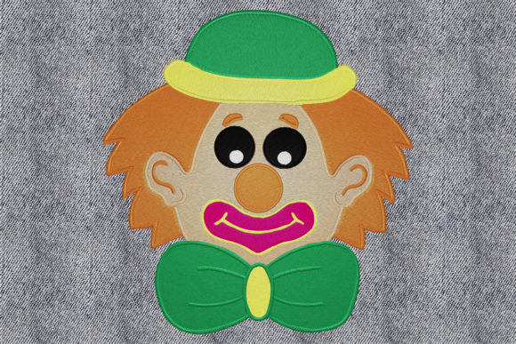 Clown Face: A Playful Pick for Holiday Embroidery Collections